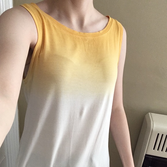 American Eagle Yellow Ombré Tank Top, Size S - Picture 2 of 6